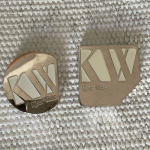 Kjaer Weis refillable compacts - a pair of compacts (powder and foundation)